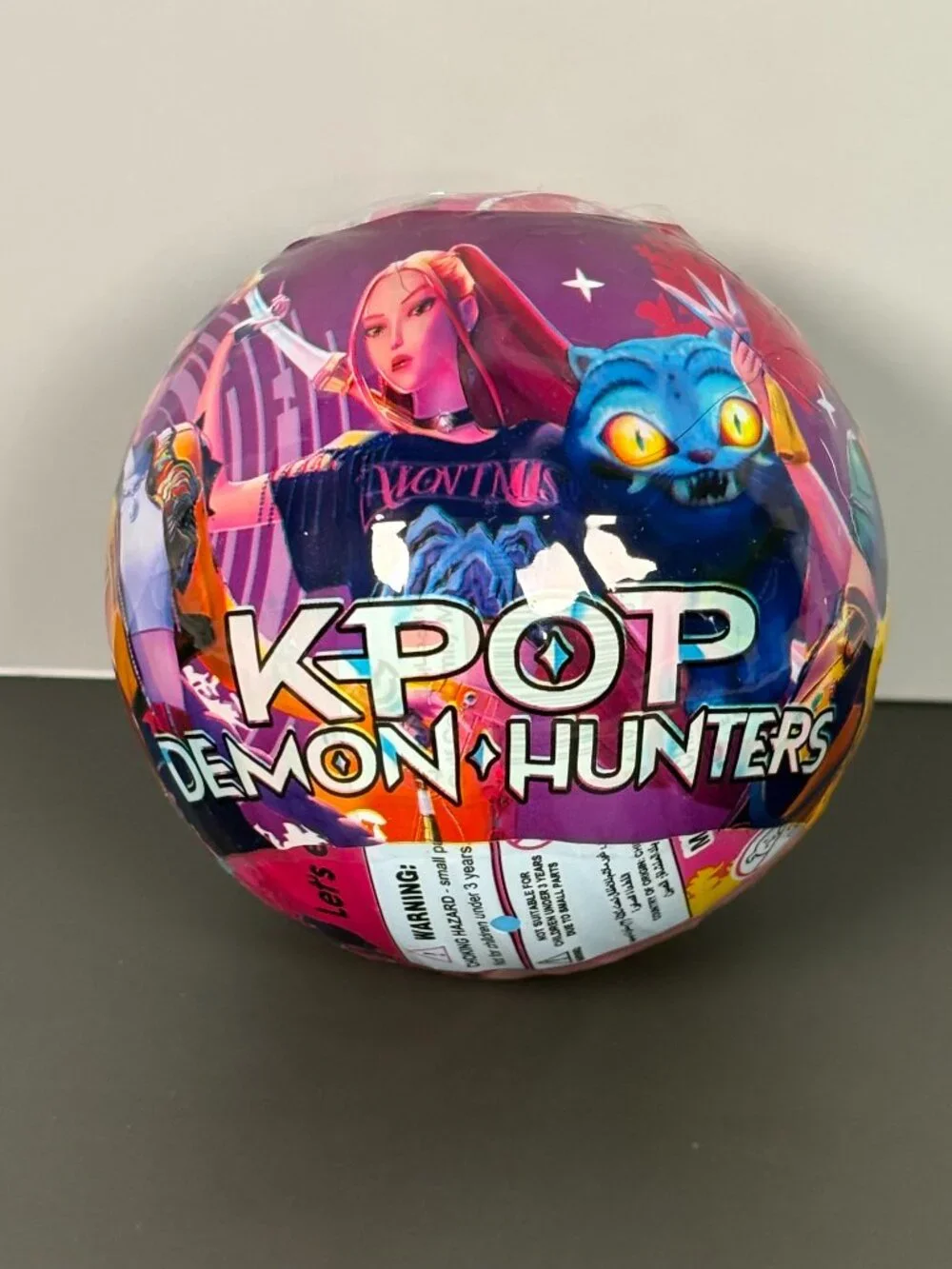 KPop Demon Hunters Mini Keychain Mystery Blind Ball Capsule Purple Sealed